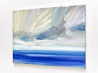 Seascape oil painting for sale Into the blue seascape art thumbnail - side view