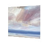 Skies over the sea original seascape watercolour painting thumbnail - side view