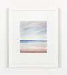 Waves over the shore watercolour painting thumbnail - example framed view