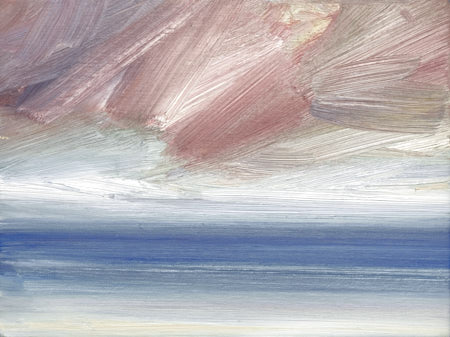 Original oil painting Open seas, Ross sands beach by fine artist Timothy Gent