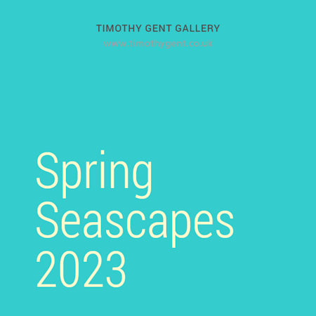 Cover of Seascape watercolour paintings catalogue for Spring 2023