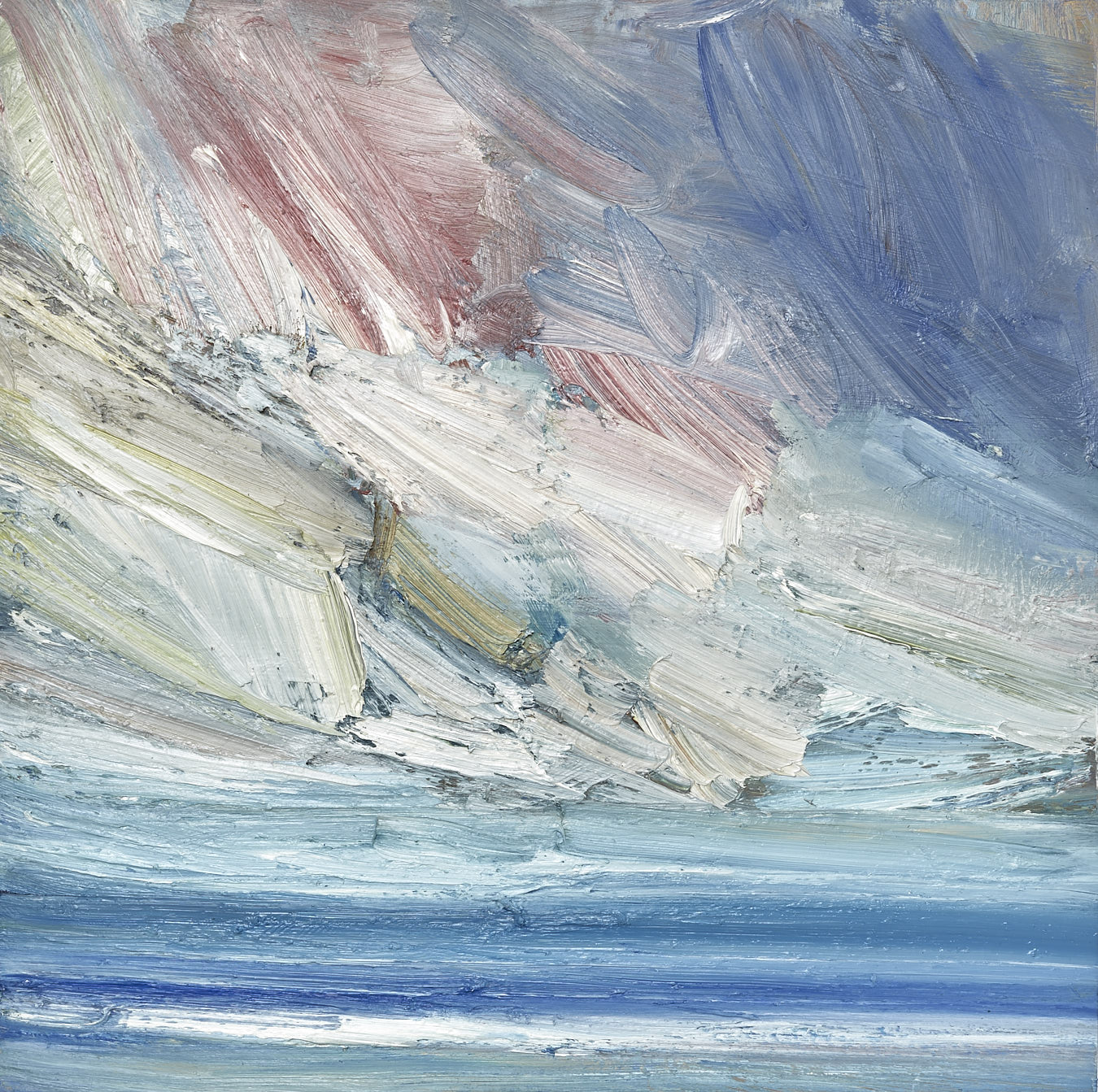 Large image of abstract seascape oil painting By the tide