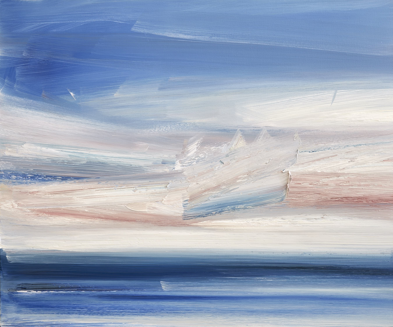 Large image of abstract seascape oil painting Calm seas
