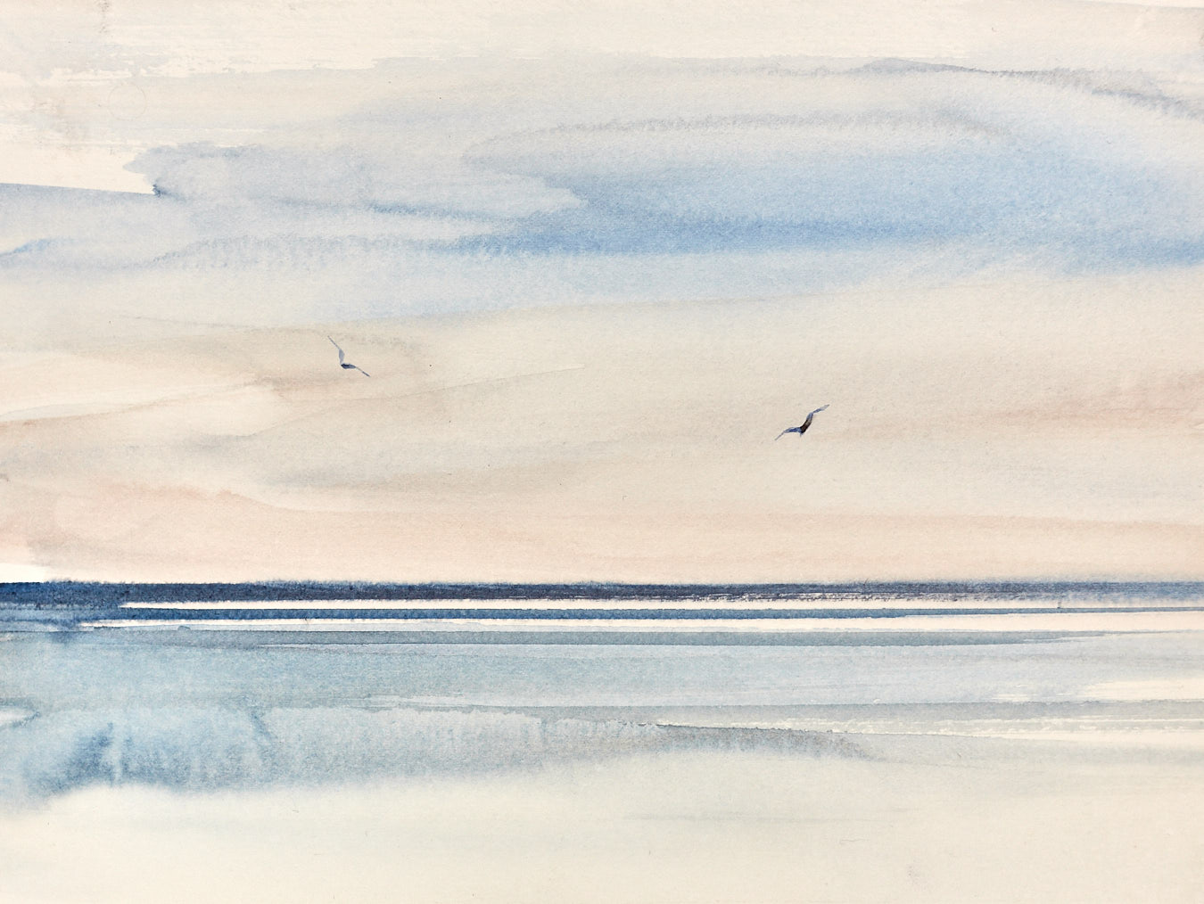 Large image of Shoreline original watercolour painting