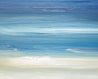 Abstract oil painting for sale Offshore, Lindisfarne thumbnail - detail view