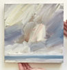 Seascape oil painting for sale Open shore seascape art thumbnail - fourth detail view
