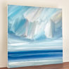 Seascape oil painting for sale Over calm waters seascape art thumbnail - side view
