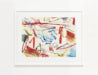 Beach side abstract painting print thumbnail - example framed view
