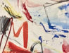 Beach side abstract painting print thumbnail - detail view