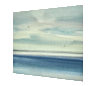 Across the shore original seascape watercolour painting thumbnail - side view