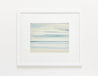 Cerulean horizons beach watercolour painting thumbnail - example framed view