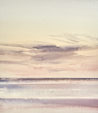 Evening seas, Lytham-St-Annes original seascape watercolour painting thumbnail view