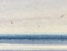 Evening light, St Annes-on-sea original seascape watercolour painting thumbnail - detail view