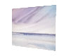 Late skies, St Annes-on-sea beach original seascape watercolour painting thumbnail - side view