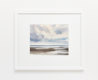 Light on the shoreline watercolour painting thumbnail - example framed view