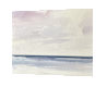 Light upon the sea original seascape watercolour painting thumbnail - side view