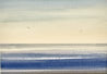 Open seas at sunset original seascape watercolour painting thumbnail view