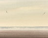 Over the shore, St Annes-on-sea original seascape watercolour painting thumbnail - detail view