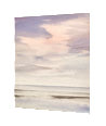 Peaceful shore, Lytham St Annes beach original seascape watercolour painting thumbnail - side view