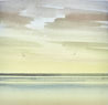 Serene twilight, St Annes-on-sea original seascape watercolour painting thumbnail view