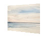 Shoreline original seascape watercolour painting thumbnail - side view