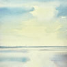 Shoreline, St Annes-on-sea original seascape watercolour painting thumbnail view