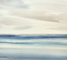Silvery light over the shore original seascape watercolour painting thumbnail view