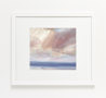 Skies over the sea watercolour painting thumbnail - example framed view