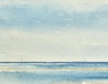 Sunlit seas, Lytham original watercolour painting thumbnail - detail view