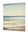Sunlit waves, St Annes-on-sea original seascape watercolour painting thumbnail - side view