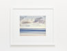 Sunset by the shore watercolour painting thumbnail - example framed view