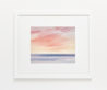 Sunset light out to sea watercolour painting thumbnail - example framed view