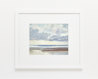 Sunset seashore, Lytham St Annes watercolour painting thumbnail - example framed
