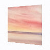 Sunset shore, St Annes-on-sea original watercolour painting thumbnail - side view