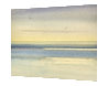 Twilight reflections original watercolour painting thumbnail - side view