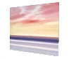 Twilight over the tide original seascape watercolour painting thumbnail - side view