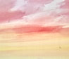 Twilight over the tide original watercolour painting thumbnail - detail view