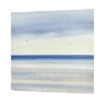 Upon the shore original watercolour painting thumbnail - side view