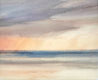 Winter sunset, Lytham St Annes original watercolour painting thumbnail view