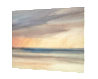 Winter sunset, Lytham St Annes original watercolour painting thumbnail - side view