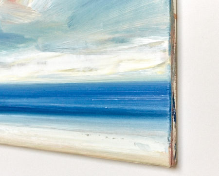 Seascape oil painting for sale Alongshore - edge view