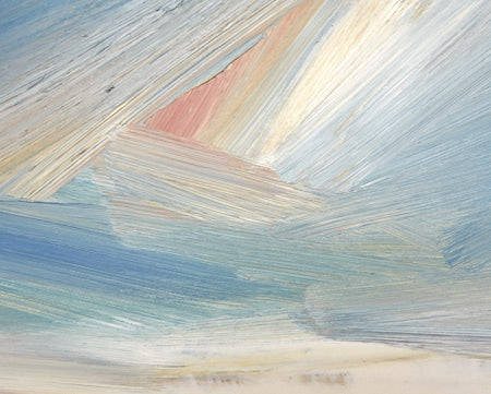 Seascape oil painting for sale Alongshore - fifth detail view