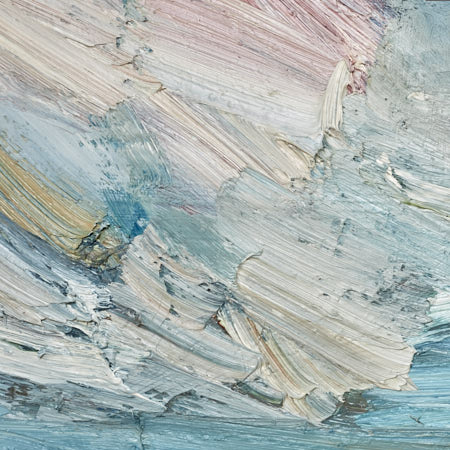 Abstract oil painting for sale By the tide - second detail view