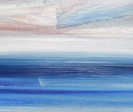 Seascape oil painting for sale Calm seas - fifth detail view