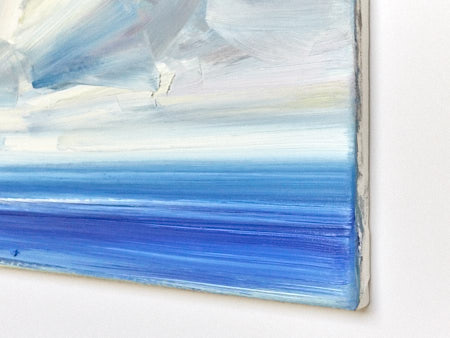 Seascape oil painting for sale Into the blue - edge view