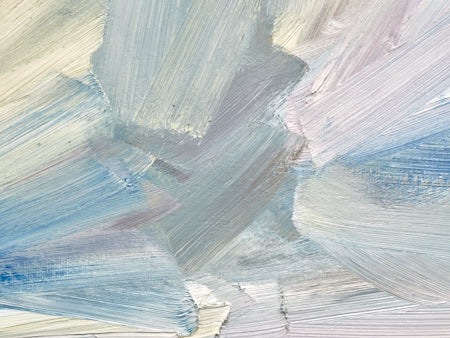 Abstract oil painting for sale Into the blue - detail view