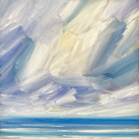Sunlit shore original oil painting by Timothy Gent