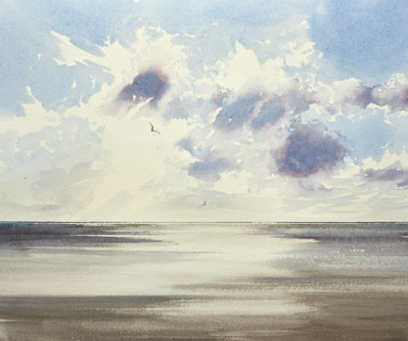 Picture of Afternoon tide original watercolour painting by Timothy Gent for news article