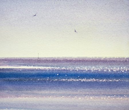 Early light, Lytham original art watercolour painting by Timothy Gent