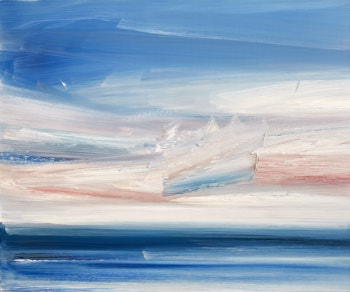 Original oil painting Calm seas abstract art by Timothy Gent